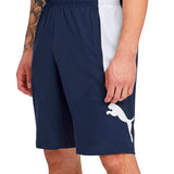 Puma Men's 10 Training Cat Shorts Blue Size Medium