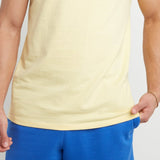 Champion Men's Classic Muscle Tee Embroidered C Logo Yellow Size Large