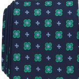 Club Room Men's Classic Geo Neat Tie Green Size Regular