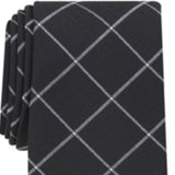 Alfani Men's Robinson Grid Tie Black  Size Regular