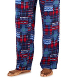 Club Room Men's Plaid Flannel Pajama Pants Blue  Size X-Large
