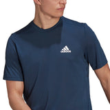 adidas Men's Feelready Performance T Shirt Blue Size Small