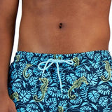 Club Room Men's Tropical Seahorse Swim Trunks  Blue Size Large