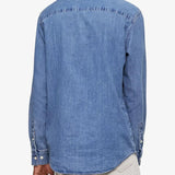Calvin Klein Men's Vintage Denim Shirt Blue Size X-Large