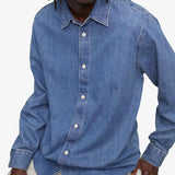 Calvin Klein Men's Vintage Denim Shirt Blue Size X-Large