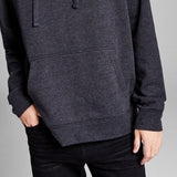 And Now This Men's Pullover Fleece Hooded Sweatshirt Black Size Medium