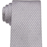 Michael Kors Men's Classic Design Link Print Tie Gray Size Regular