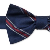 Tommy Hilfiger Men's Rumi Stripe Self-Tie Bow Blue Size Regular