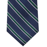 Tommy Hilfiger Men's Kingston Striped Tie Green Size Regular