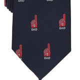 Club Room Men's Classic 1 Dad Father's Day Tie Blue Size Regular