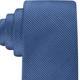 Calvin Klein Men's Shiny Mini Stripe Solid Tie Blue Size Regular
