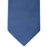 Calvin Klein Men's Shiny Mini Stripe Solid Tie Blue Size Regular