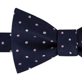 Tommy Hilfiger Men's Multi-Dot Self-Tie Silk Bow Tie Blue Size Regular