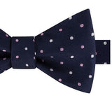 Tommy Hilfiger Men's Multi-Dot Self-Tie Silk Bow Tie Blue Size Regular