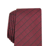 Alfani Men's Vendetta Grid Tie Red  Size Regular