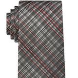 Calvin Klein Men's Slim Fancy Check Tie Green Size Regular
