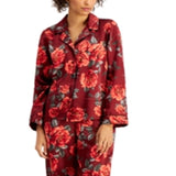 INC International Concepts Women's Satin Pajama & Headband 3Pc Set Red Size Large