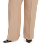 Alfani Women's Curvy Bootcut Tummy Control Pants Beige Size 24W