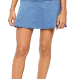 Free People Women's Highlands Denim Skirt Blue Size 10