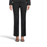Le Suit Women's Stretch Crepe Slim Pantsuit Black Size 12 Petite