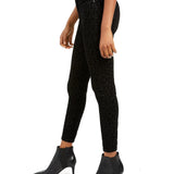 Rewash Junior's Velvet Leopard Jeans Black Size 3
