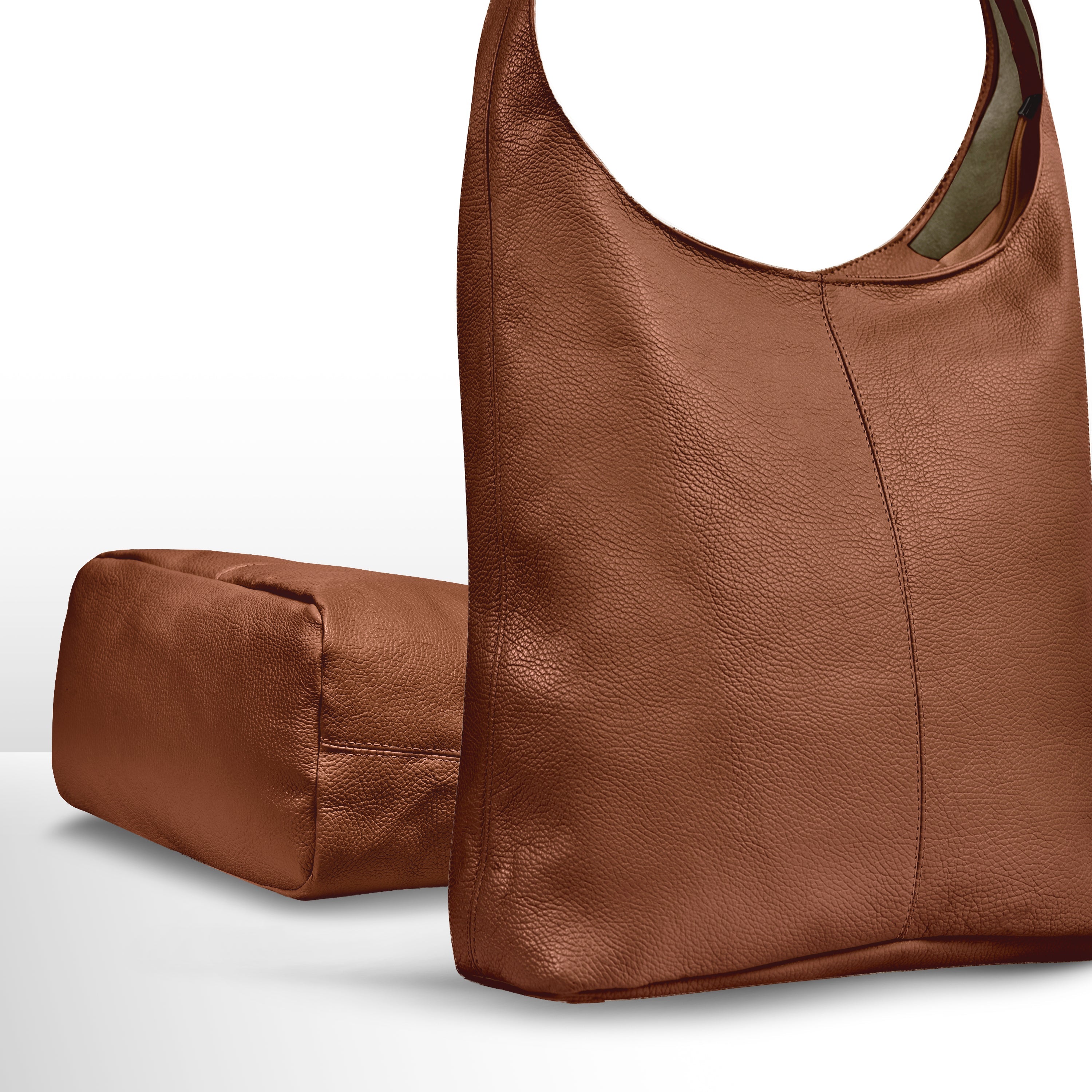 Calf Leather Hobo Bag