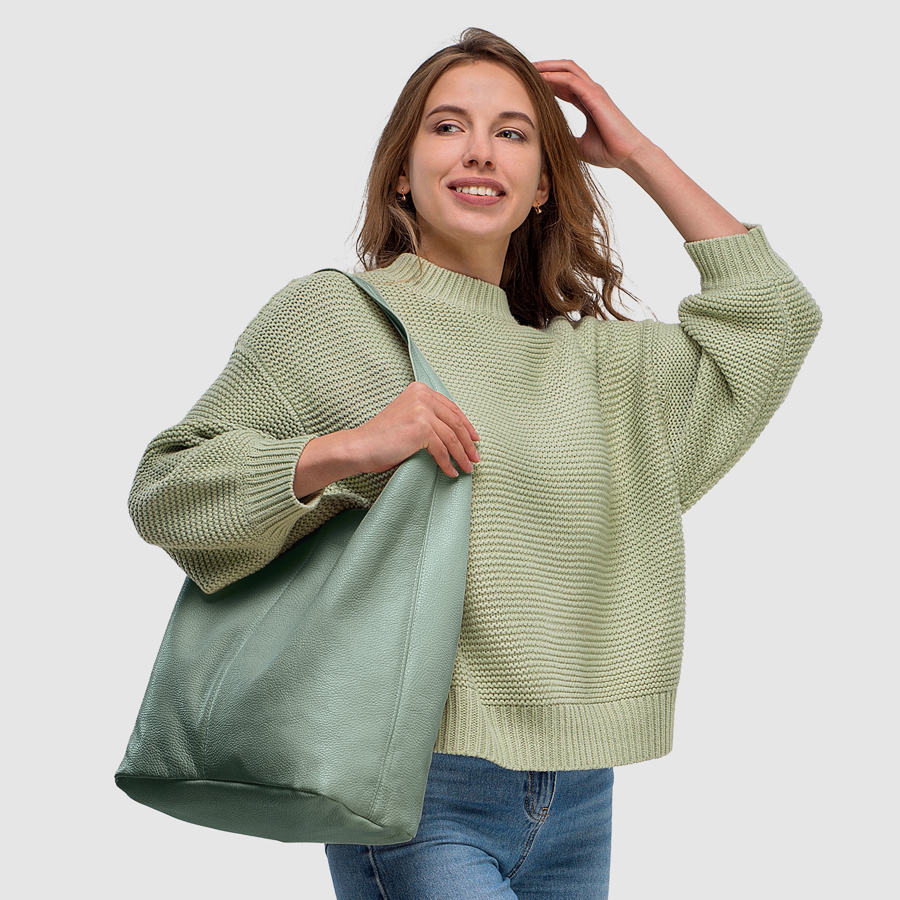 Calf Leather Hobo Bag