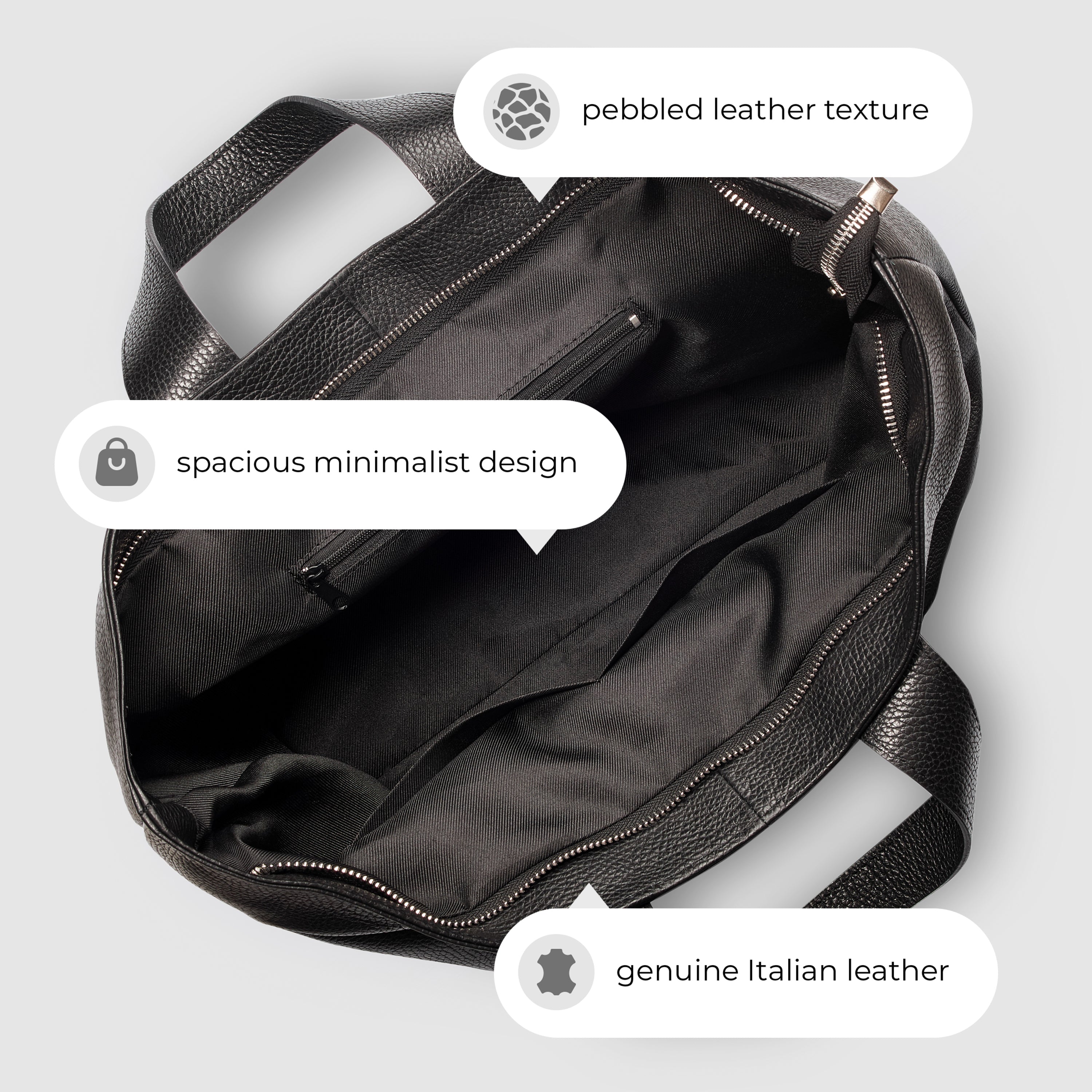 Calf Leather Tote Bag