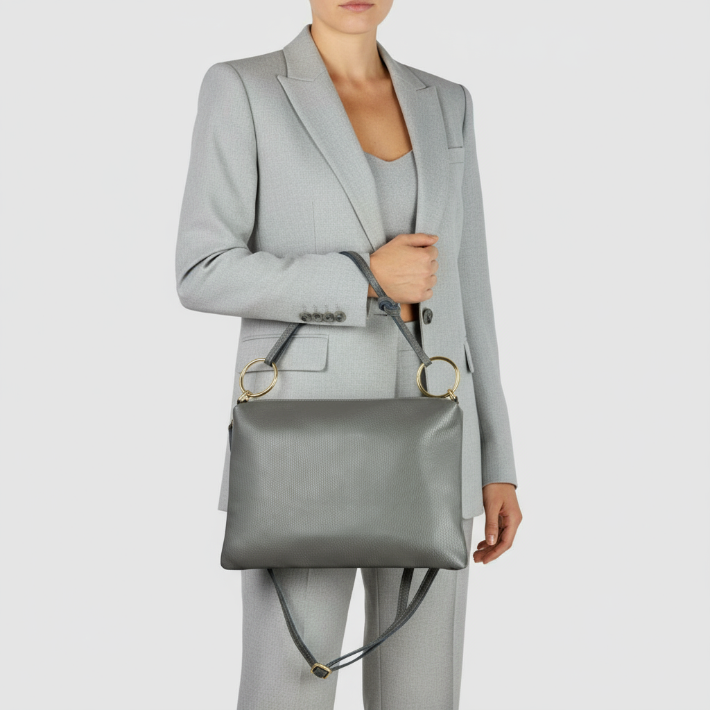 Calf Leather Shoulder + Crossbody Bag