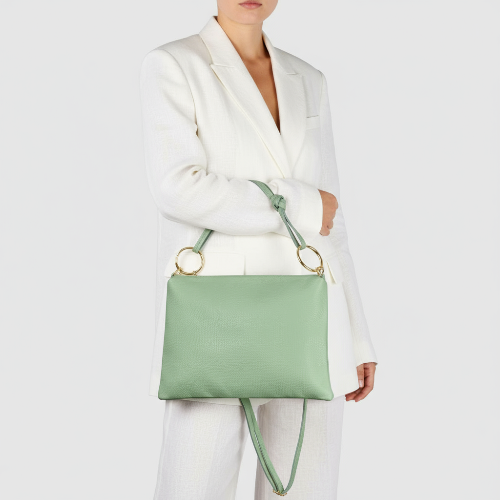 Calf Leather Shoulder + Crossbody Bag