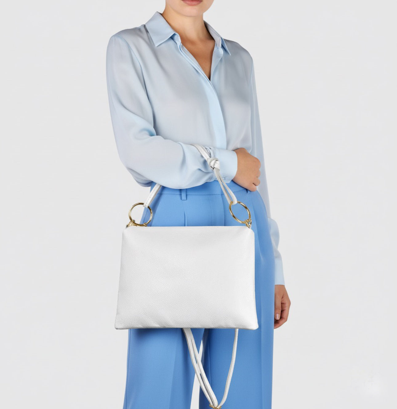 Calf Leather Shoulder + Crossbody Bag