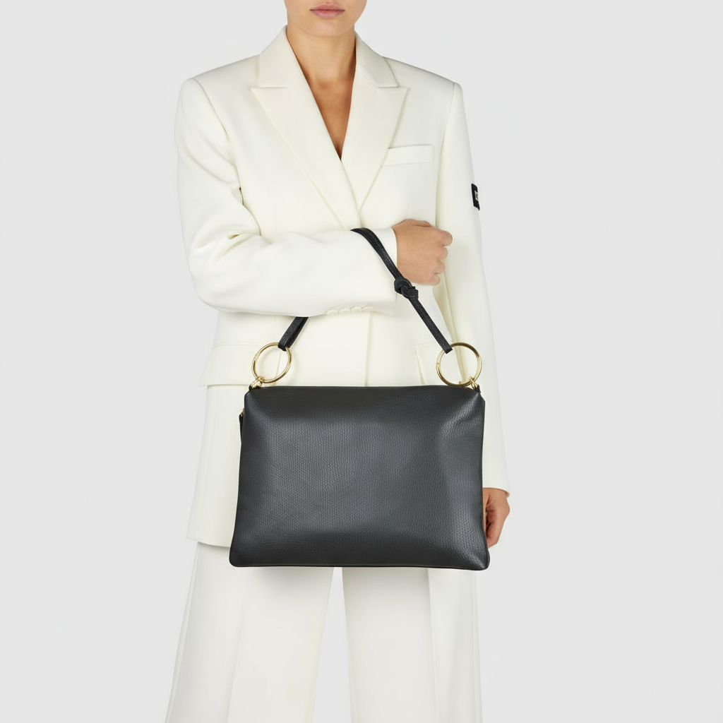 Calf Leather Shoulder + Crossbody Bag