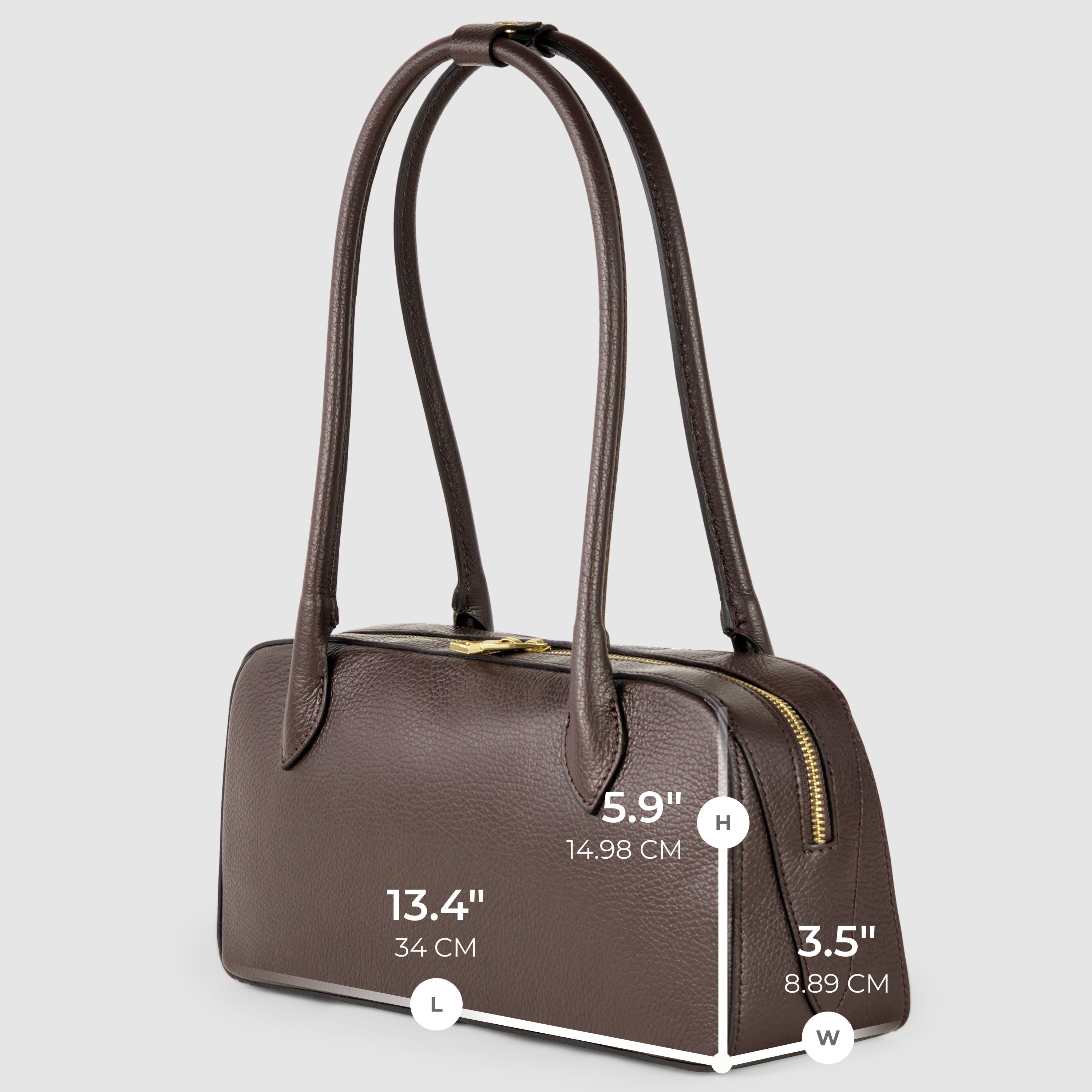 Calf Leather East-west Shoulder Bag