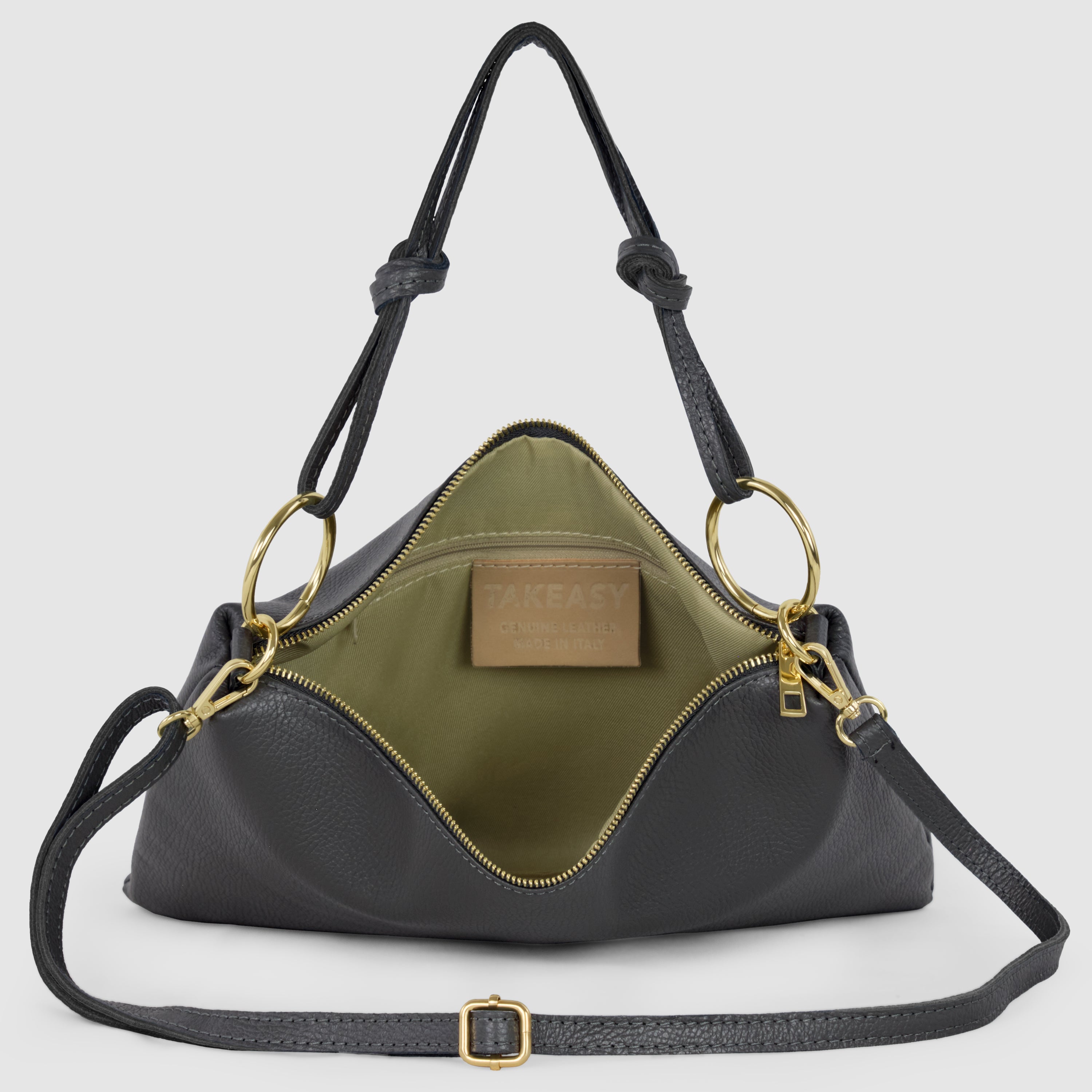 Calf Leather Shoulder + Crossbody Bag
