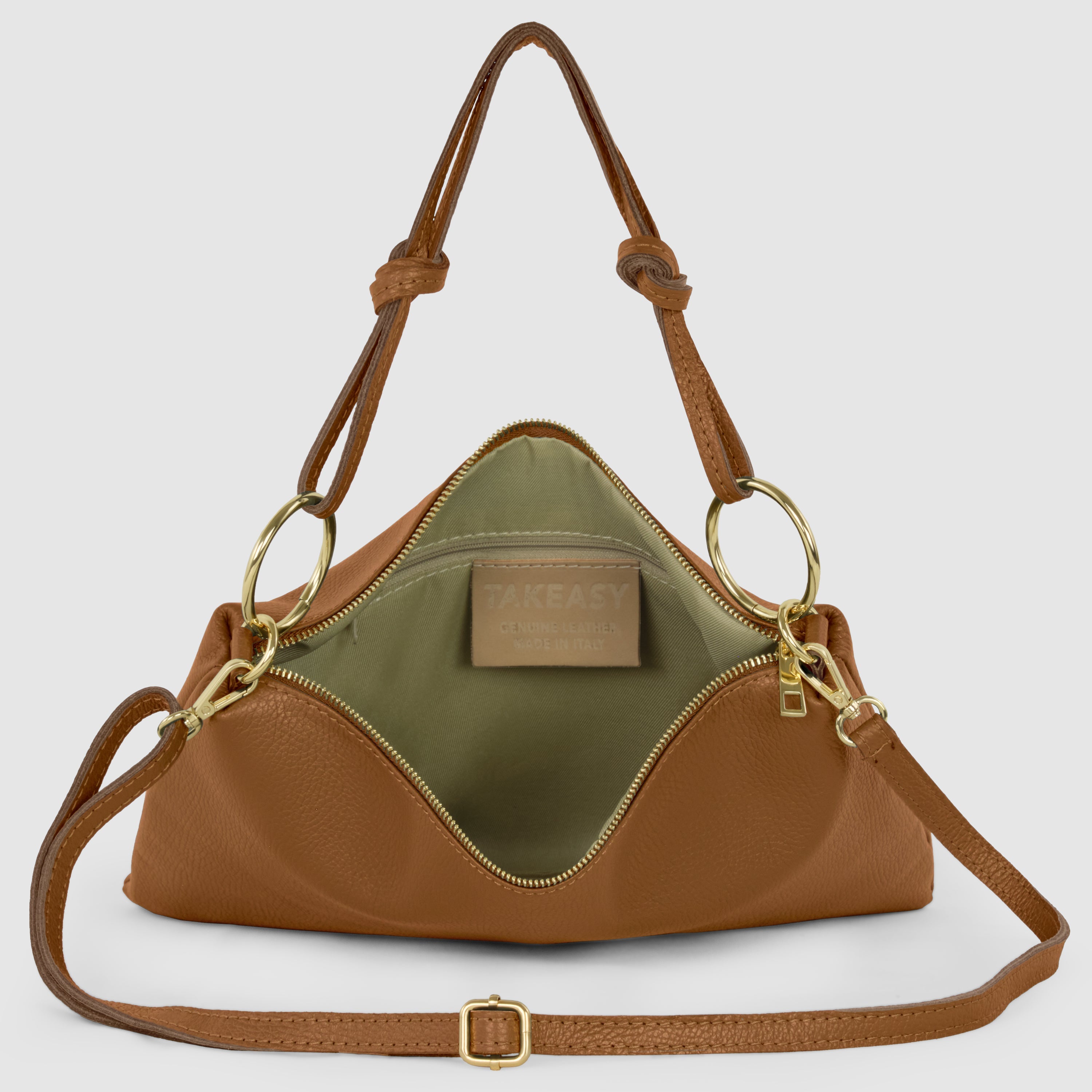 Calf Leather Shoulder + Crossbody Bag