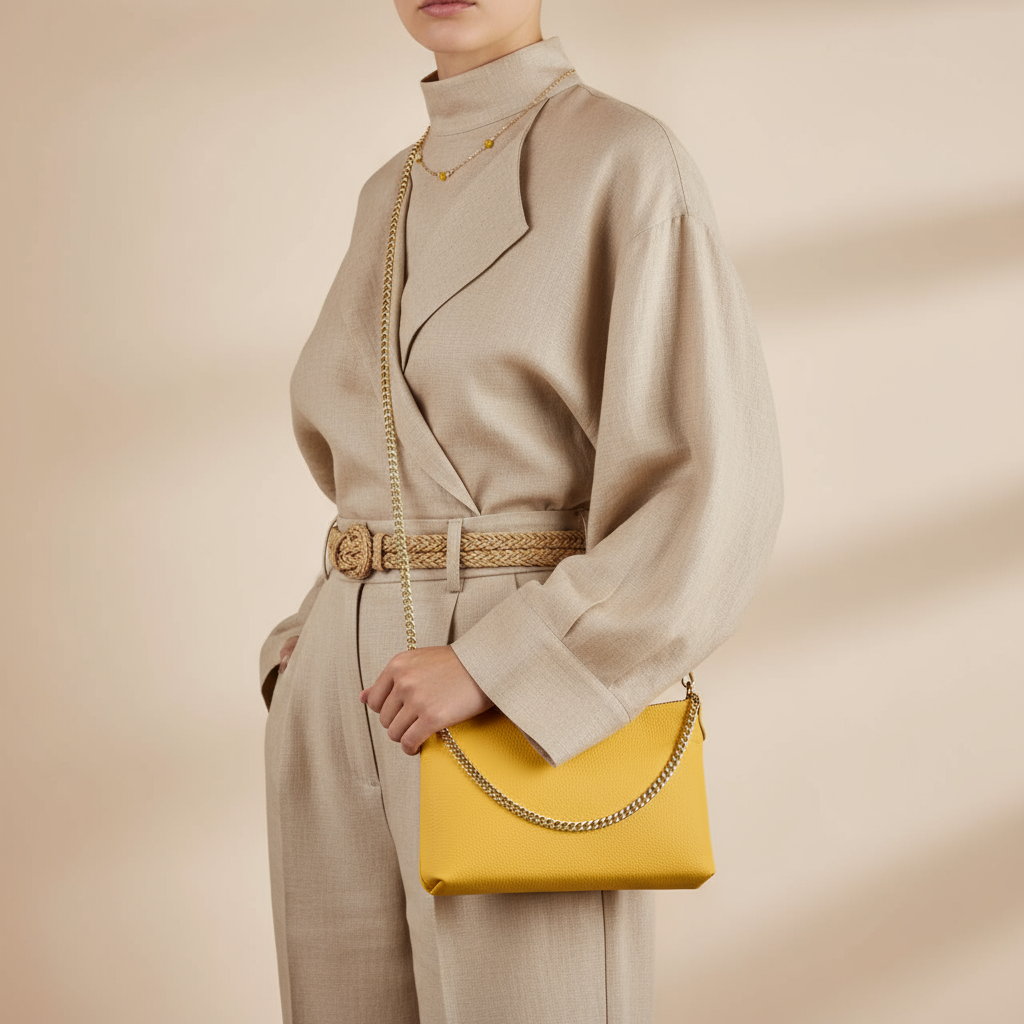 Italian Genuine Calf Leather Crossbody Bag 101315
