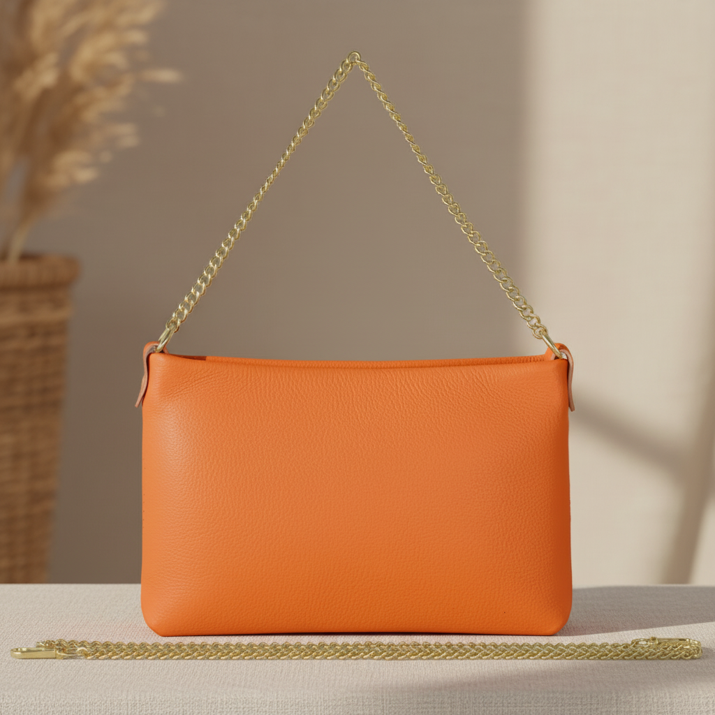 Italian Genuine Calf Leather Crossbody Bag 101315