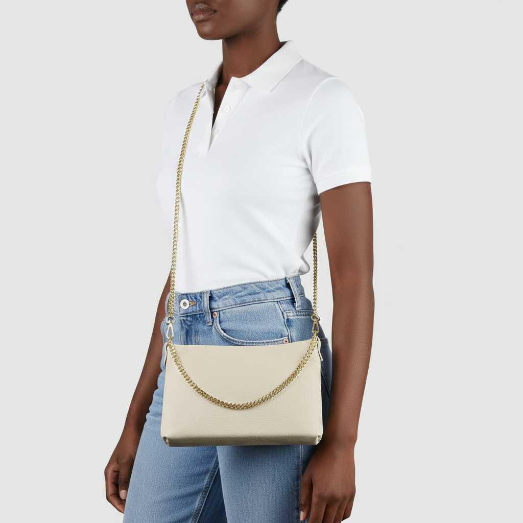Italian Genuine Calf Leather Crossbody Bag 101315