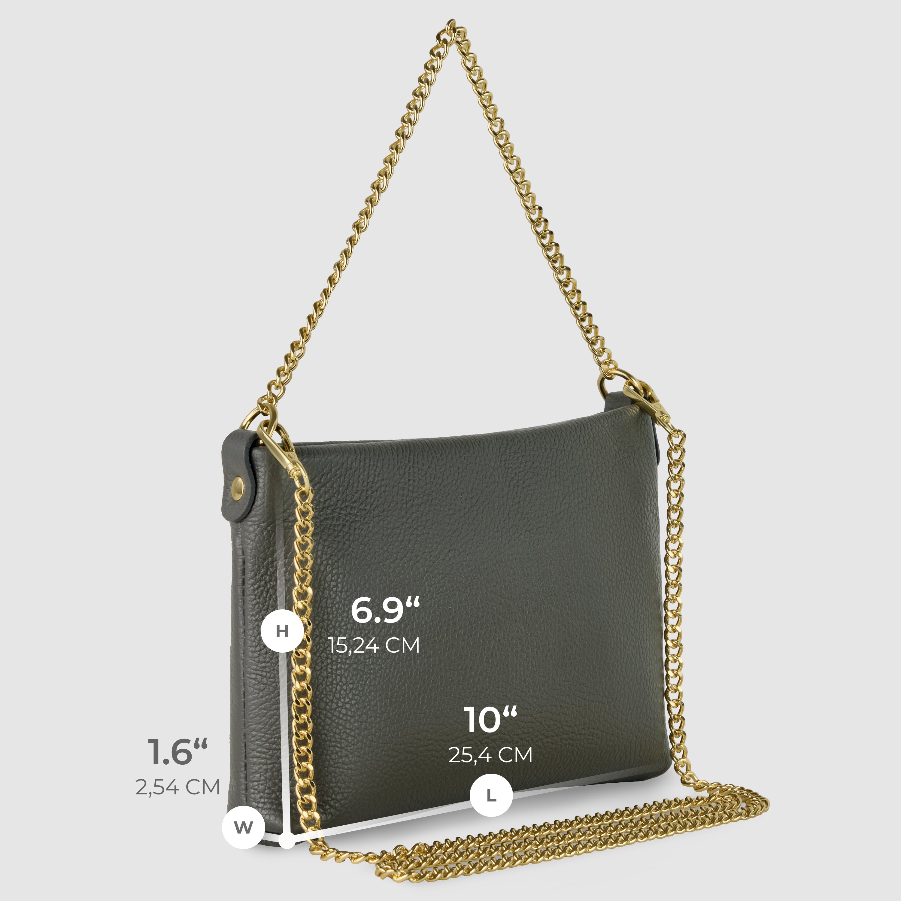 Italian Genuine Calf Leather Crossbody Bag 101315