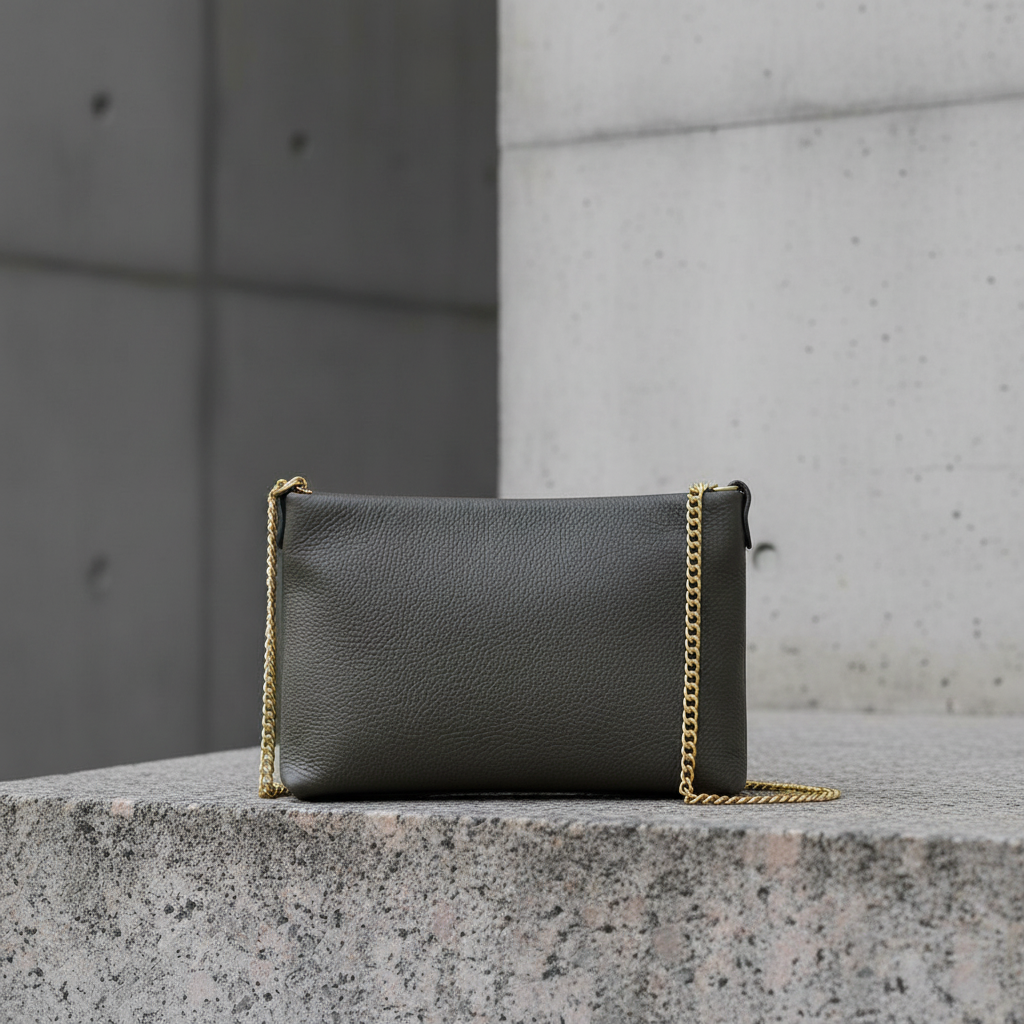 Italian Genuine Calf Leather Crossbody Bag 101315
