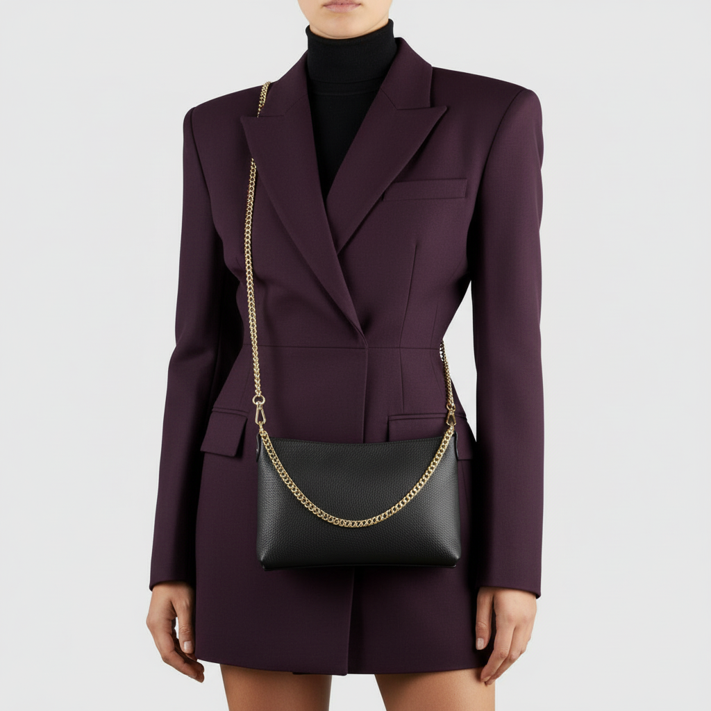 Italian Genuine Calf Leather Crossbody Bag 101315