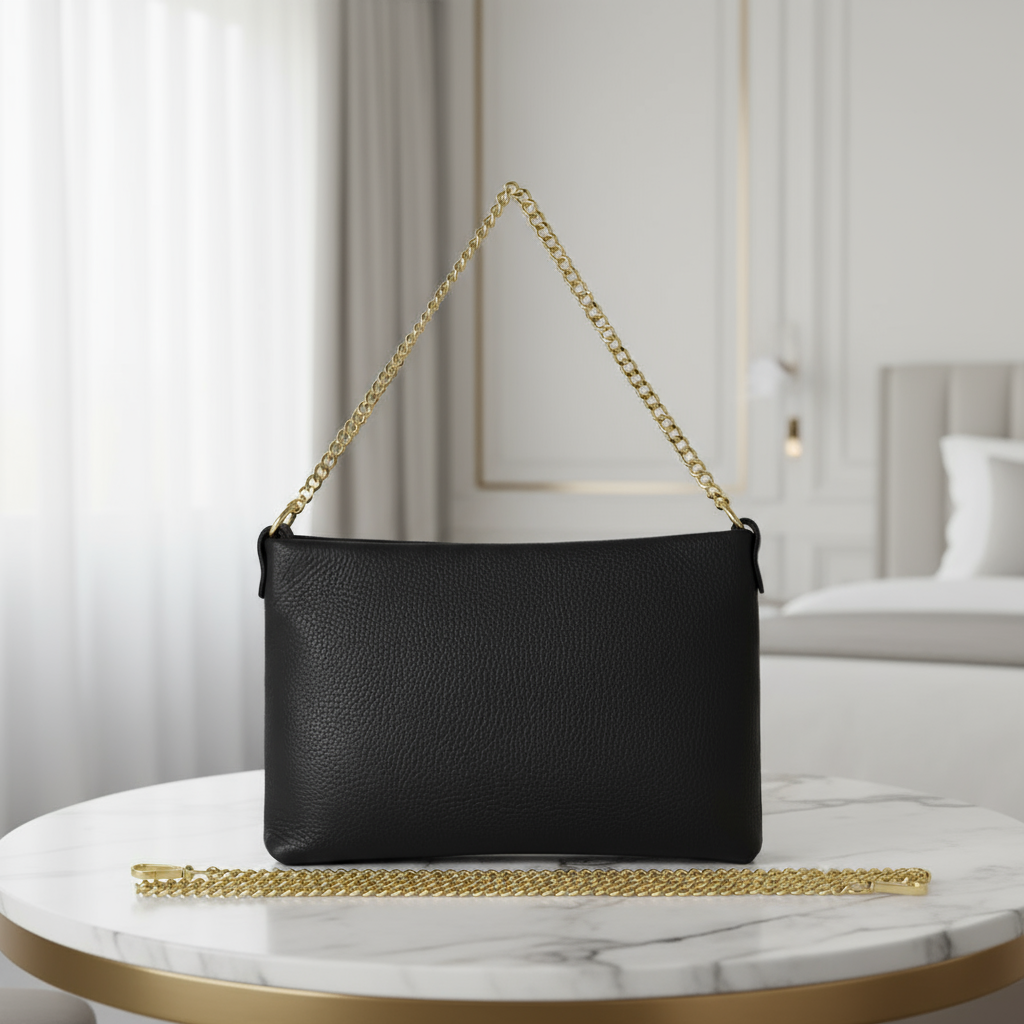 Italian Genuine Calf Leather Crossbody Bag 101315