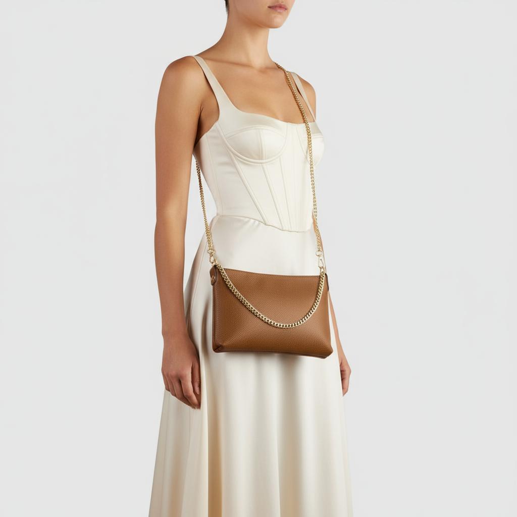 Italian Genuine Calf Leather Crossbody Bag 101315