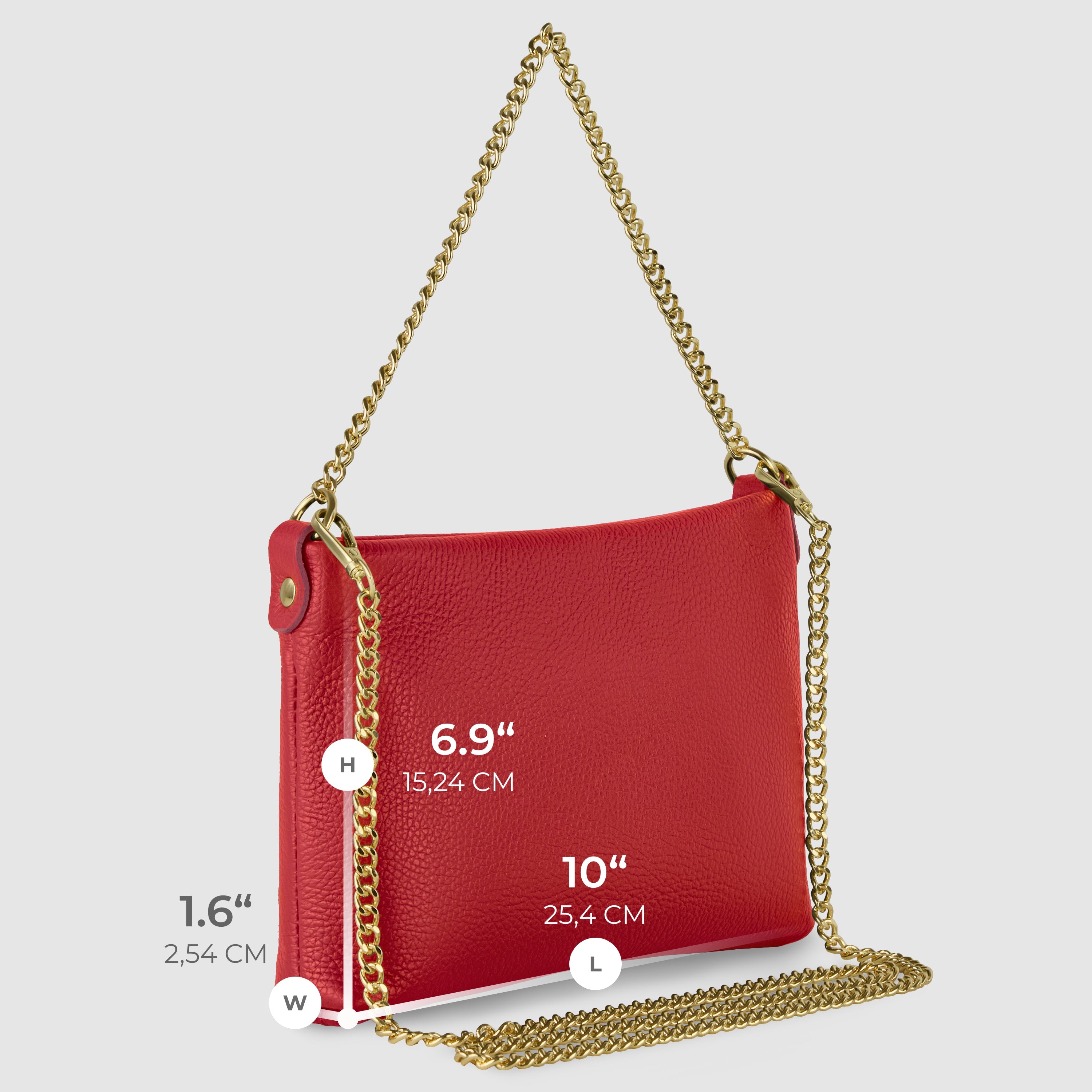 Italian Genuine Calf Leather Crossbody Bag 101315