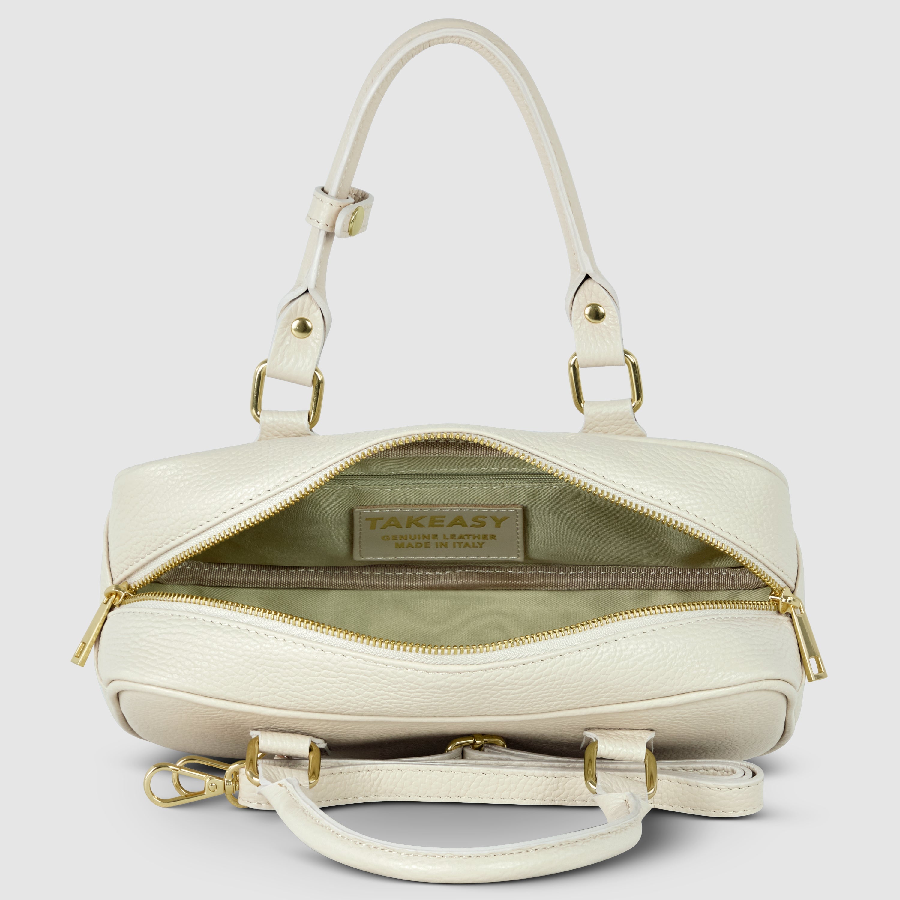 Italian Genuine Calf Leather Top-handle Satchel