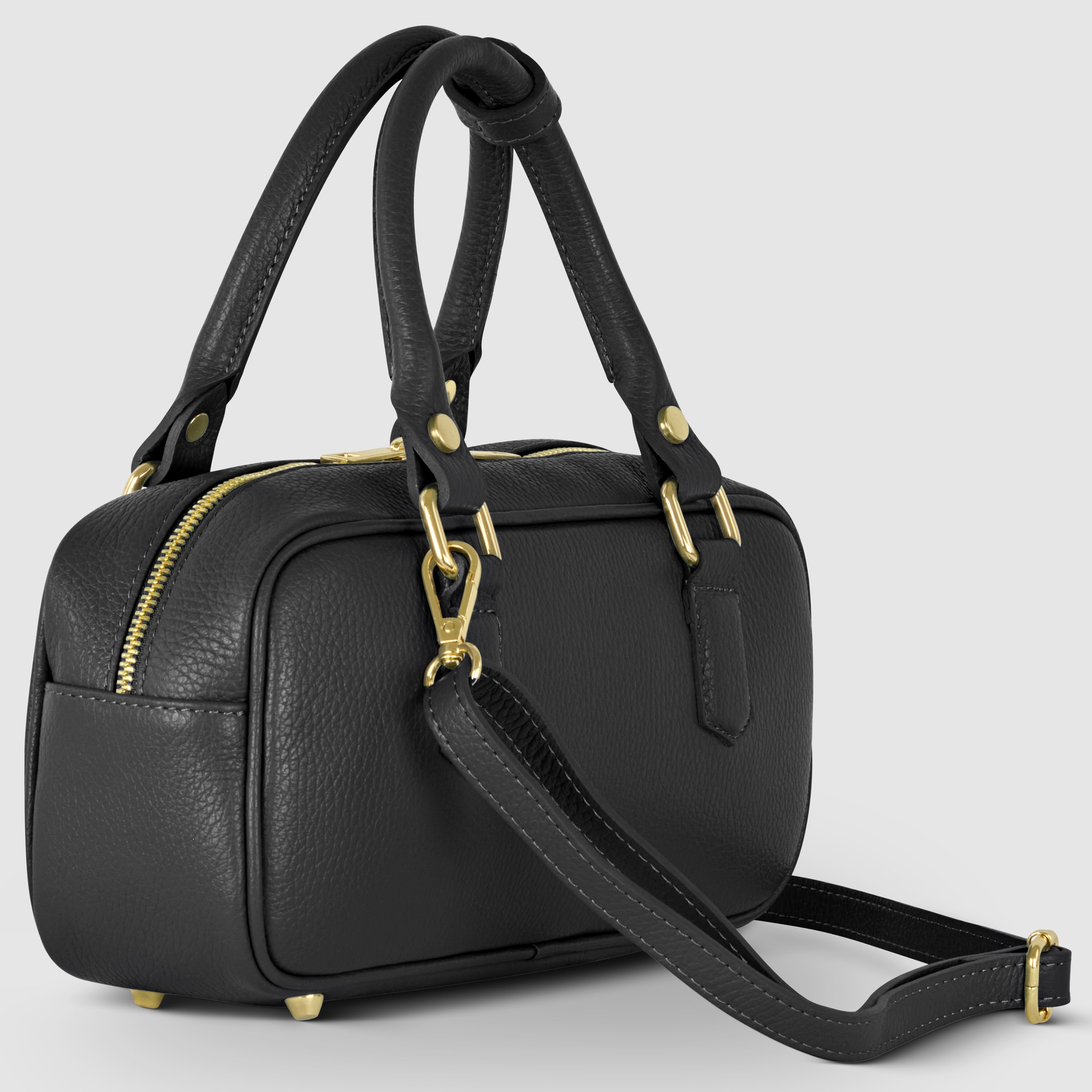 Italian Genuine Calf Leather Top-handle Satchel