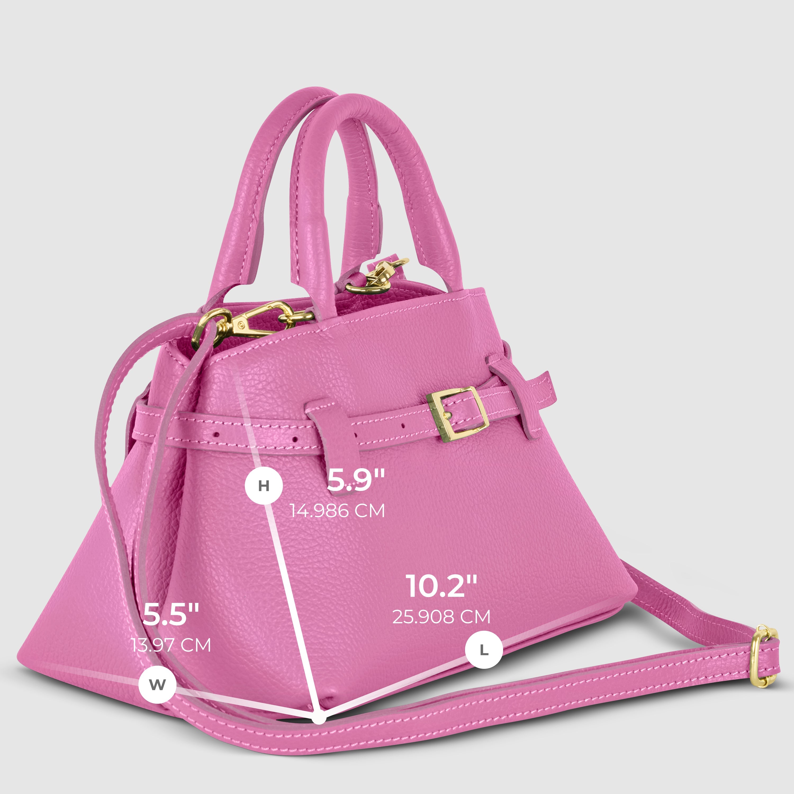 Italian Genuine Calf Leather Top-handle Bag 252352