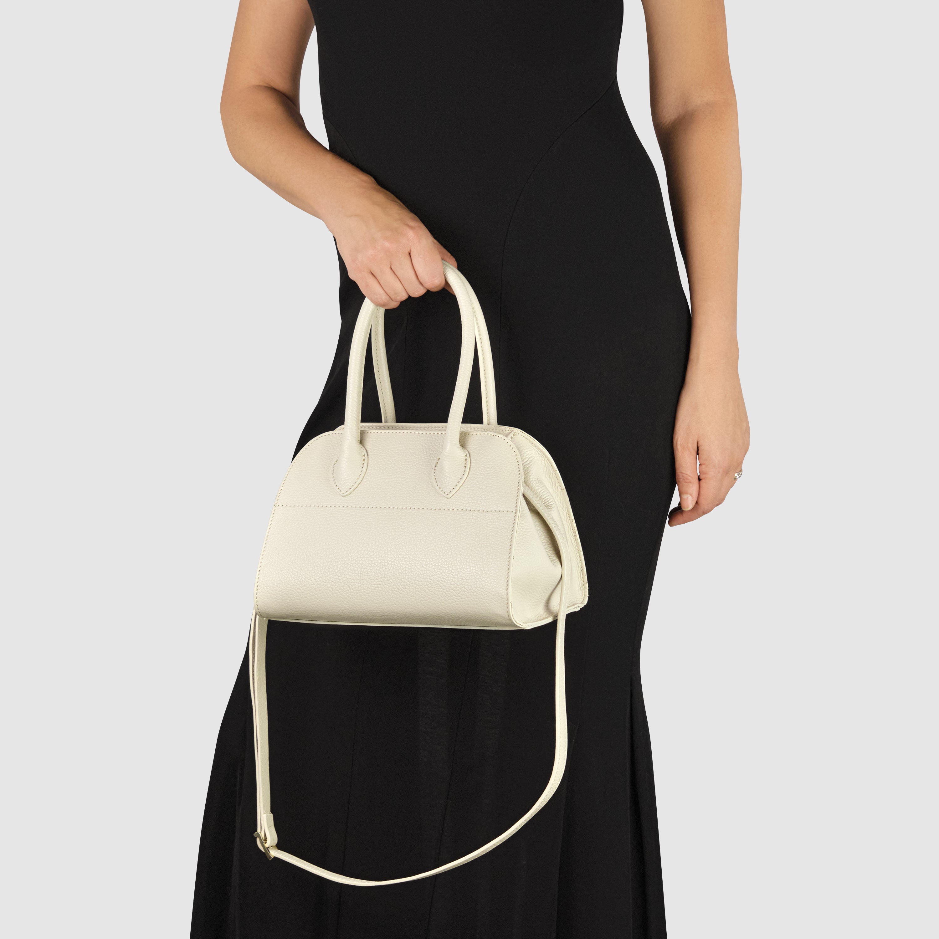 Italian Genuine Calf Leather Top-handle Satchel Bag