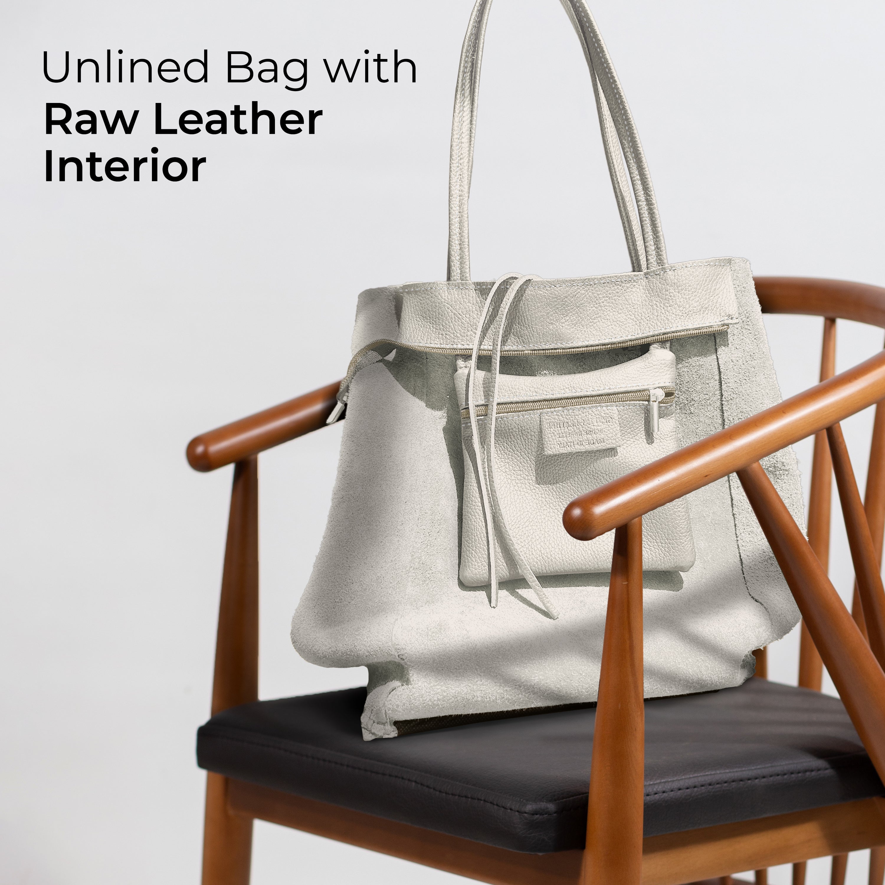 Italian Genuine Calf Leather Tote Bag