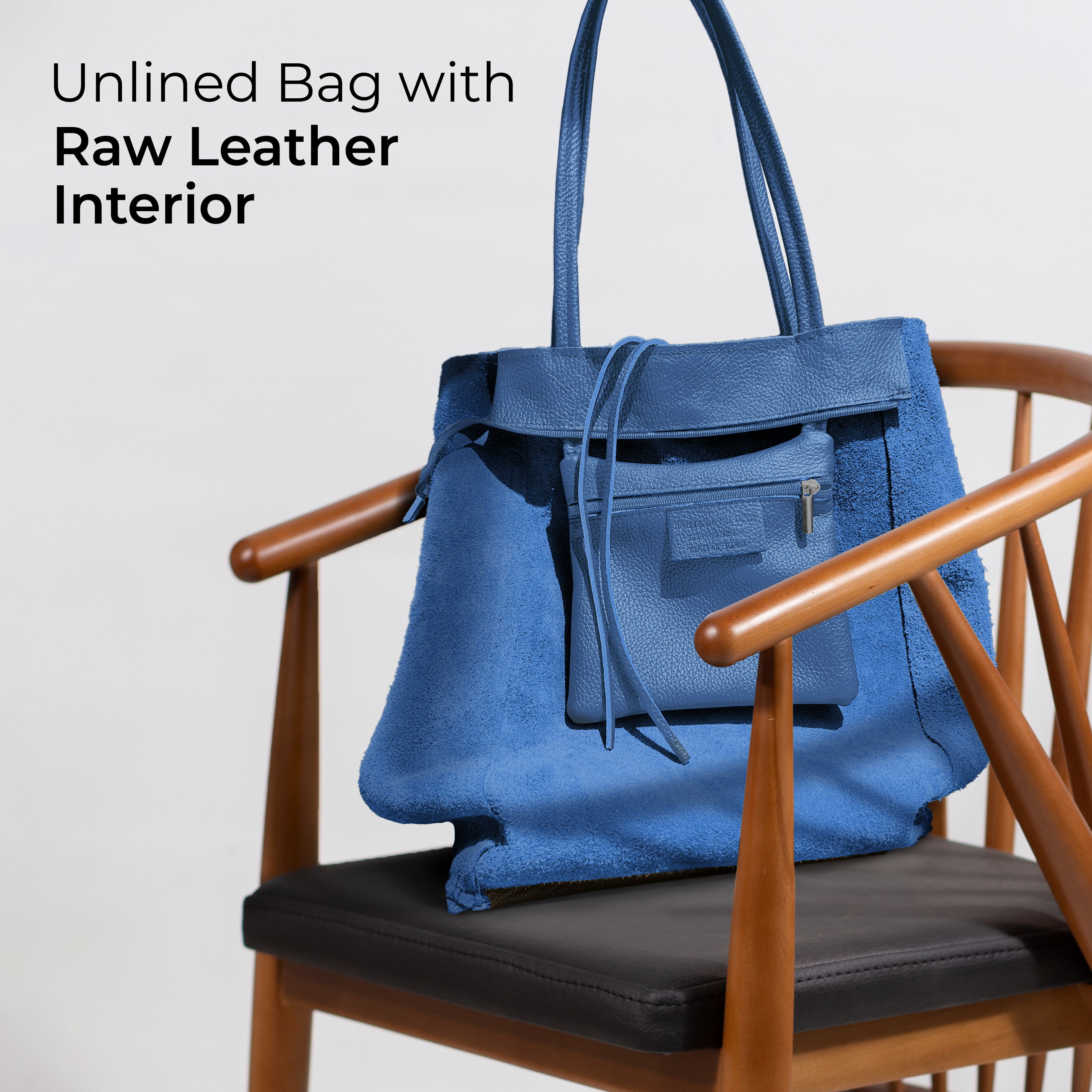 Italian Genuine Calf Leather Tote Bag